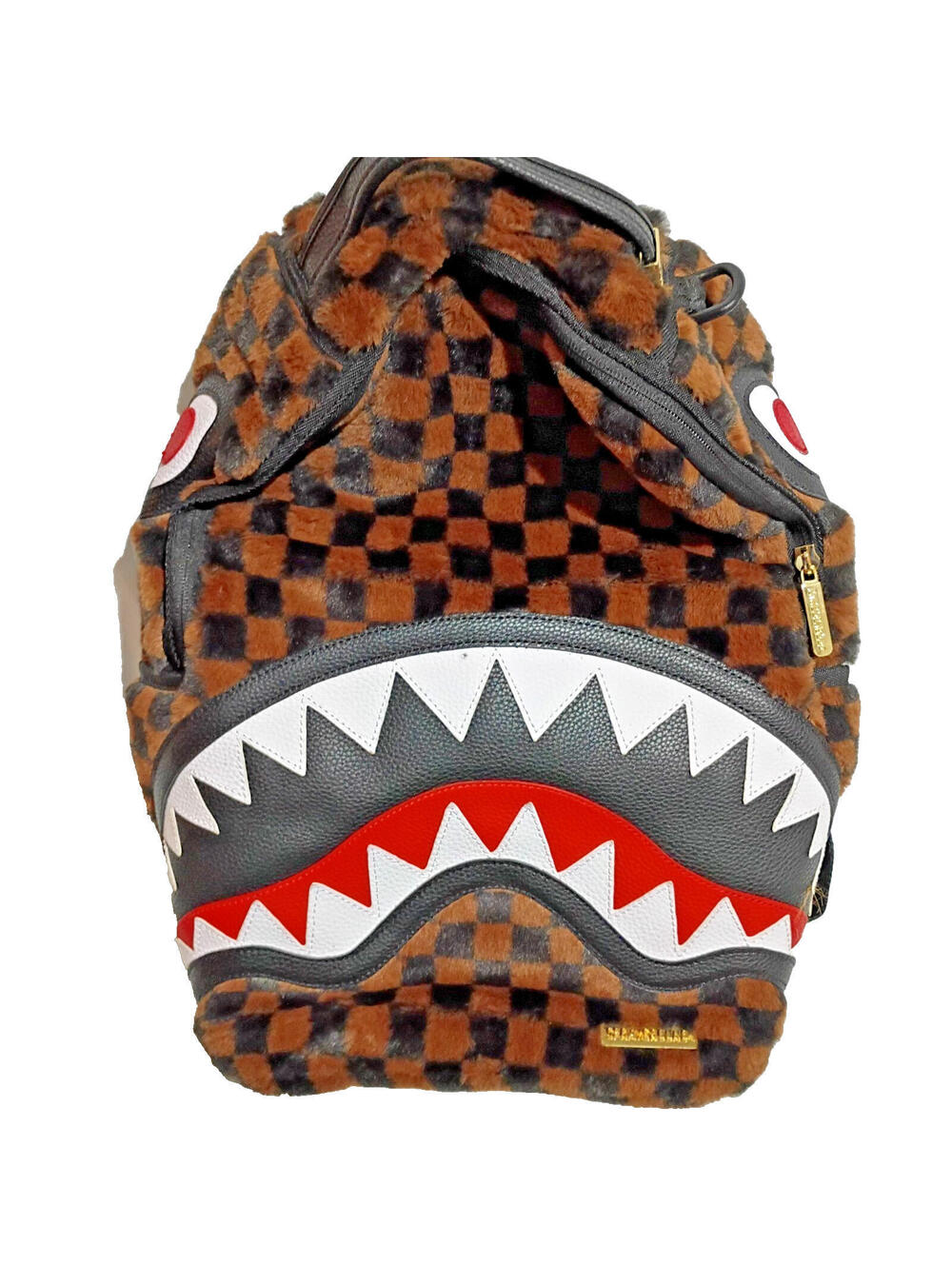 RARE NWT Sprayground The Journey Begins Sharks Limited Edition Faux Fur Backpack